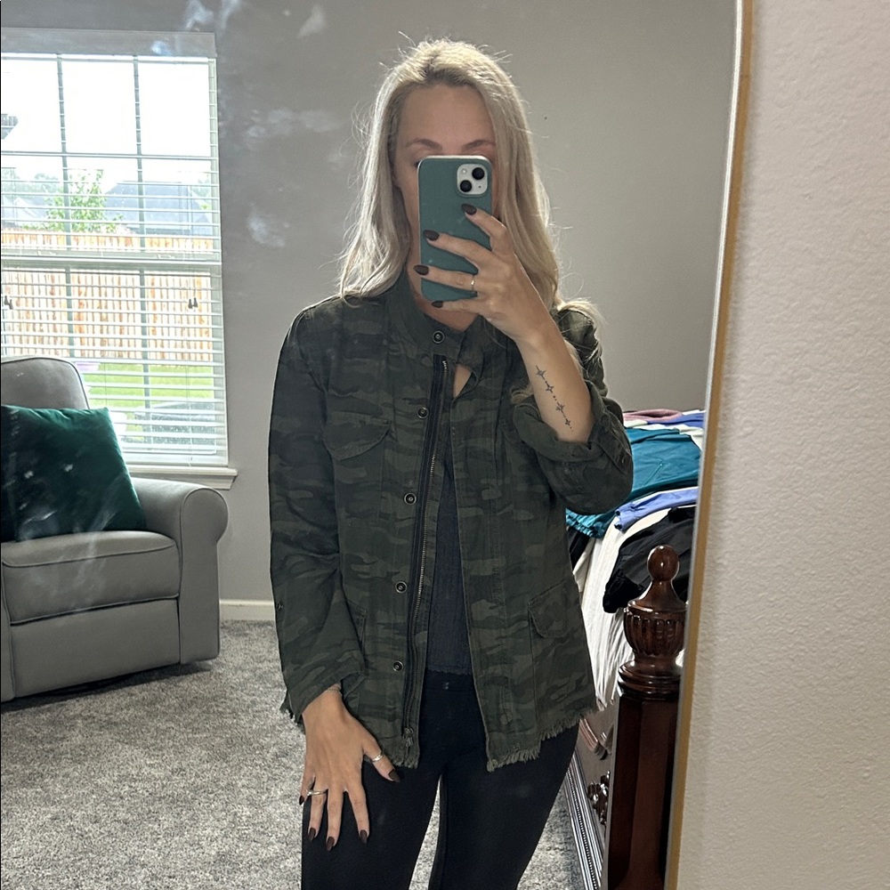 Sanctuary Women's Green Utility Jacket